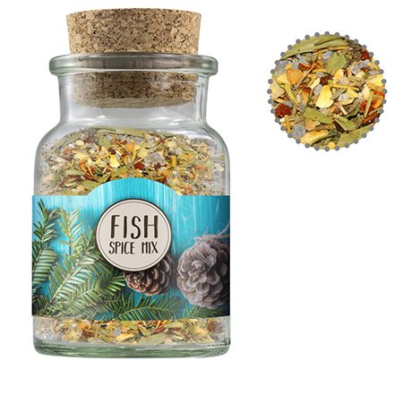 Weihnachts Gewürzmischung Fisch, ca. 60g, Korkenglas, myfitmix