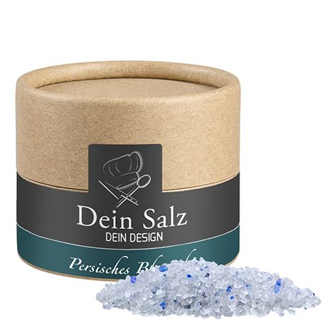 Persisches blaues Saphirsalz, ca. 55g, Kraftpapierdose Mini, myfitmix