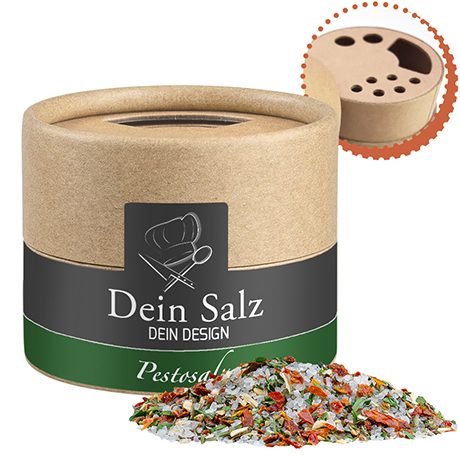 Pestosalz, ca. 40g, Kraftpapierstreuer Mini, myfitmix
