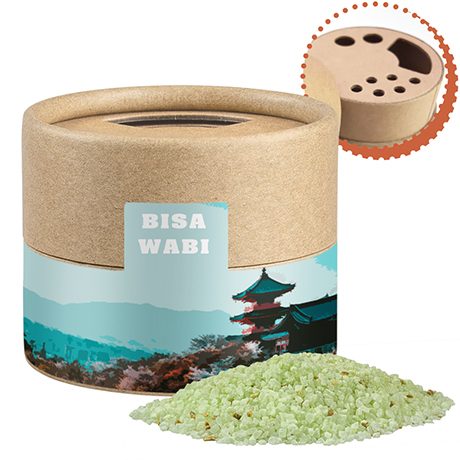 Wasabisalz, ca. 50g, Kraftpapierstreuer Mini, myfitmix