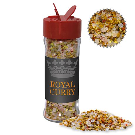 Royal Curry, ca. 60g, Glas mit Streuaufsatz, myfitmix