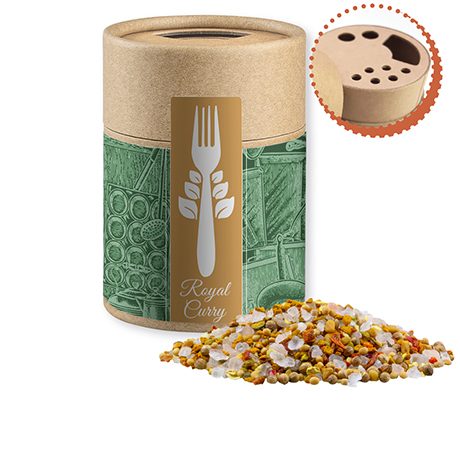 Royal Curry, ca. 110g, Kraftpapierstreuer Midi, myfitmix