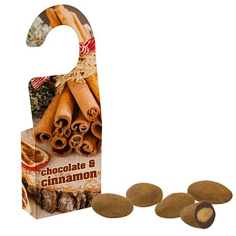Schokomandeln mit Zimt, ca. 15g, Türhänger Box, myfitmix