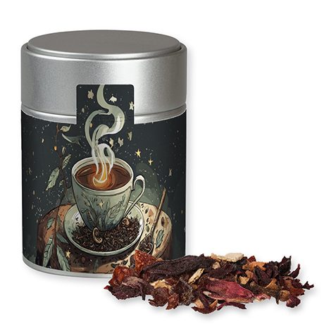 Weihnachts Früchtetee, ca. 60g, Metalldose Midi silber, myfitmix