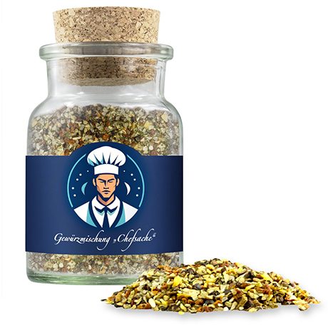 Weihnachts Gewürzmischung Chefsache, ca. 60g, Korkenglas, myfitmix
