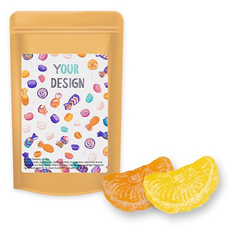 Zitrone und Orangen Bonbons, ca. 80g, Standbeutel Midi, myfitmix