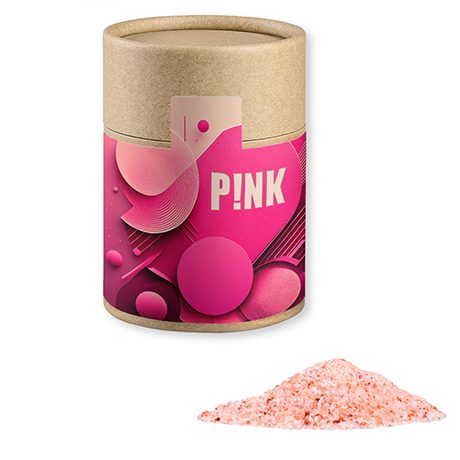 Rosa Kristallsalz, ca. 135g, Kraftpapierdose Midi, myfitmix