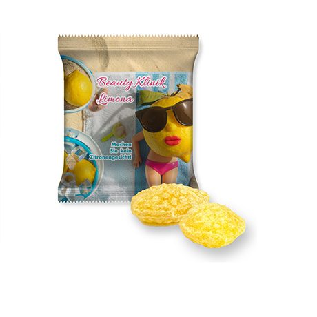 Zitronenbonbons mit Vitamin D, ca. 17g, Midi-Tüte, myfitmix