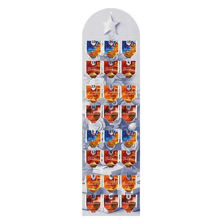 Tee Adventskalender, 24 Stück, 58g, Wand-Adventskalender, myfitmix