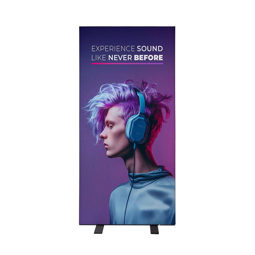 Brightbox Double 100 x 200 cm Schwarz, Showdown Displays