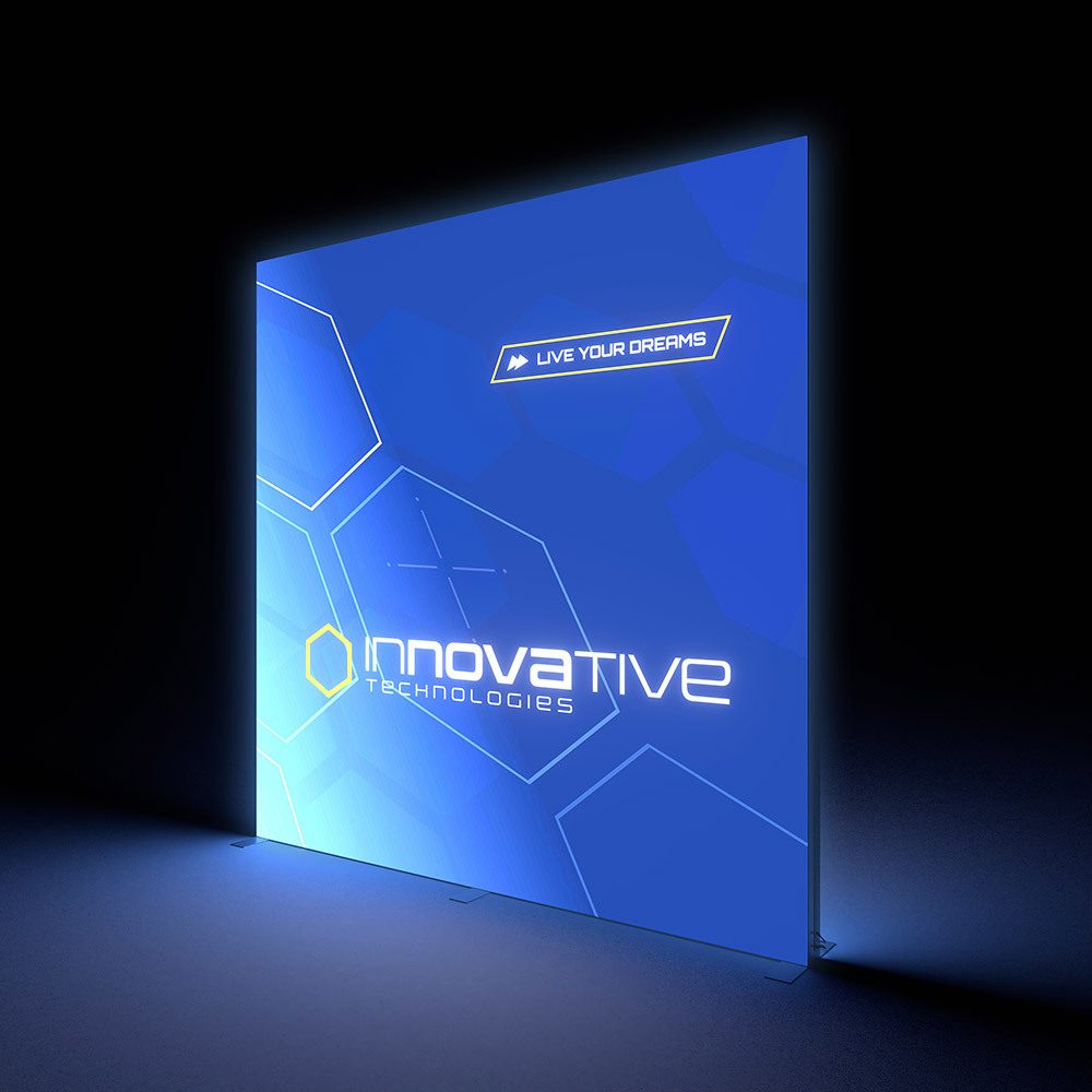 Brightbox Pro Flex Wand 300 x 300 cm Doppelseitig, Showdown Displays