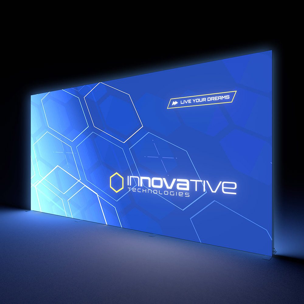 Brightbox Pro Flex Wand 600 x 300 cm Doppelseitig, Showdown Displays