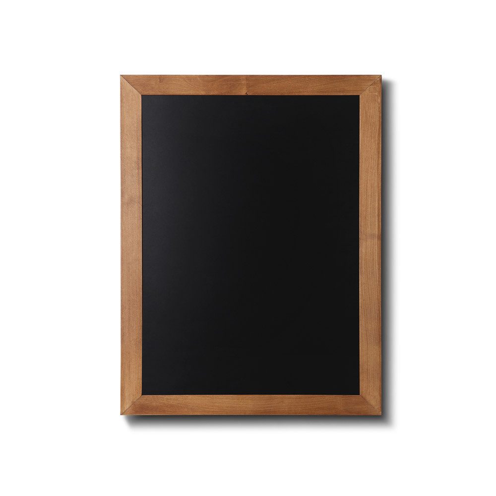 Kreidetafel Holz flacher Rahmen teak 50 x 60, Showdown Displays