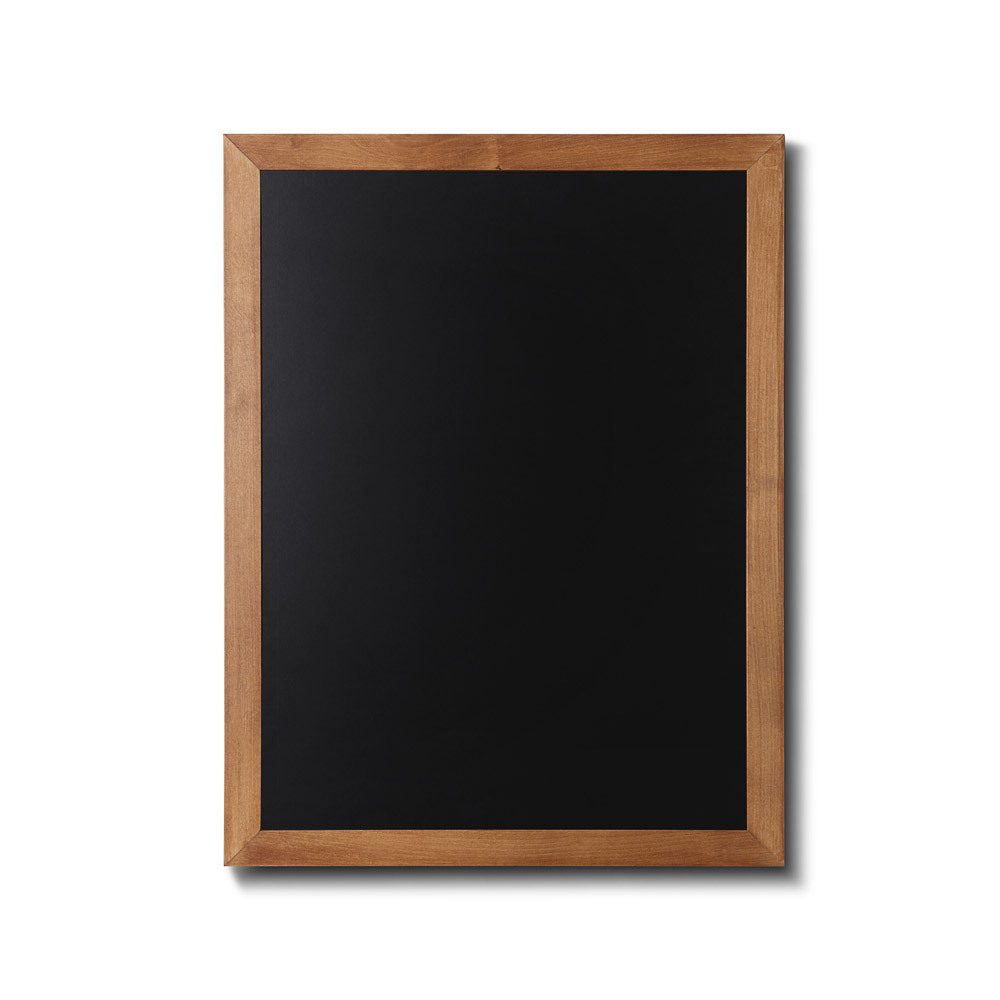 Kreidetafel Holz flacher Rahmen teak 60 x 80, Showdown Displays