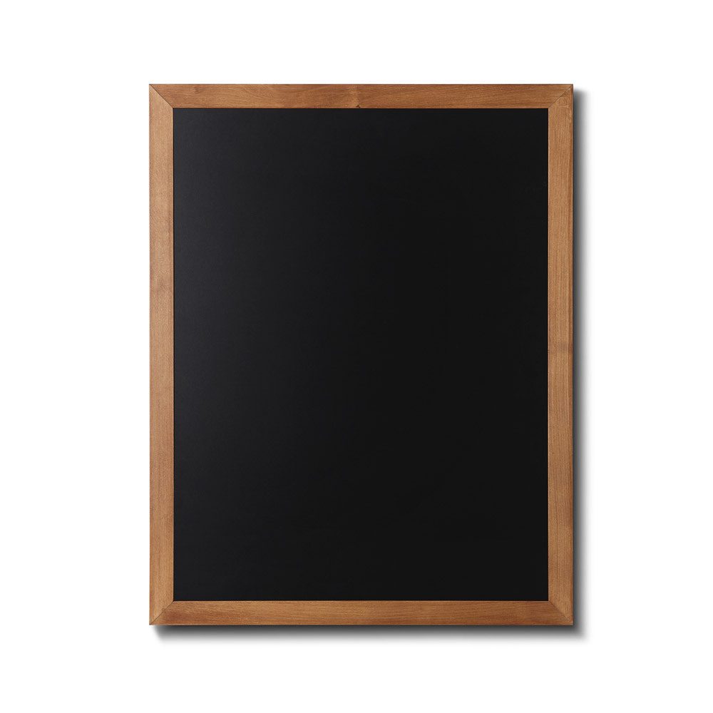 Kreidetafel Holz flacher Rahmen teak 70 x 90, Showdown Displays