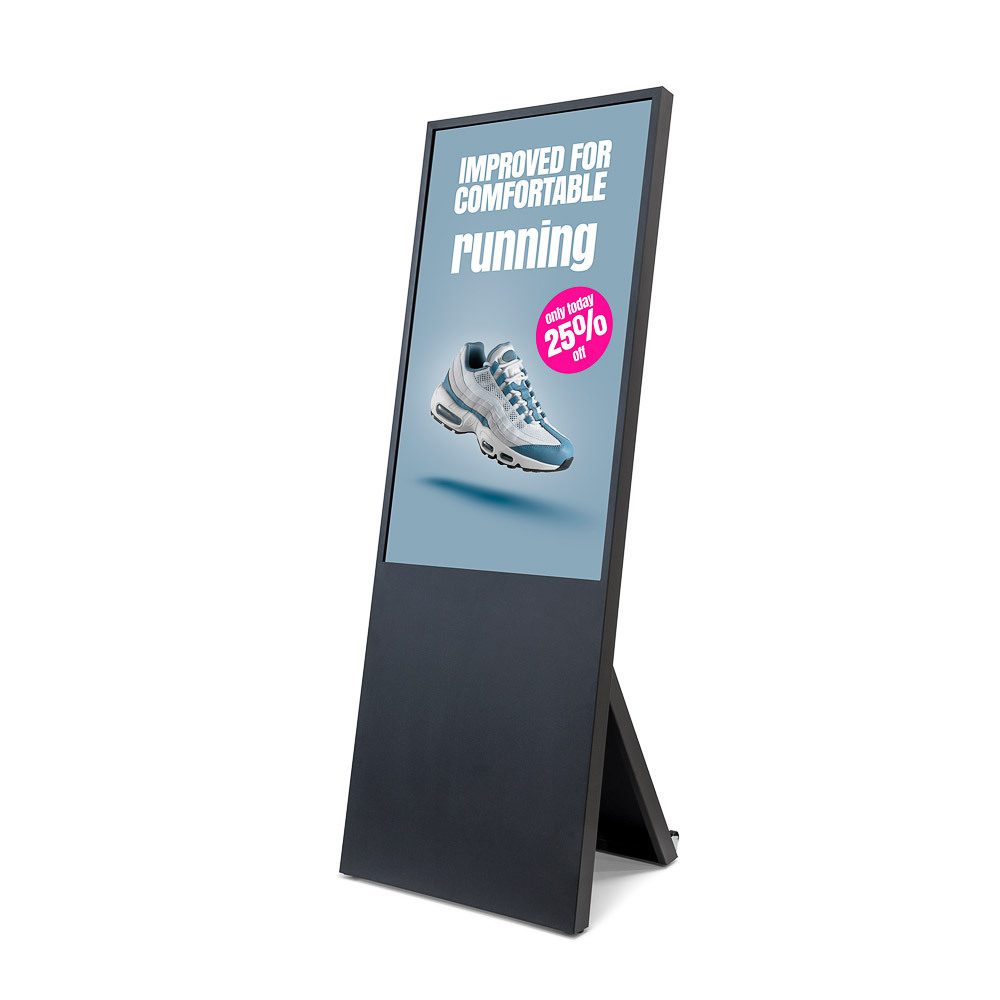 Digitaler Kundenstopper Spectrum 43" mit Samsung-Bildschirm, Showdown Displays