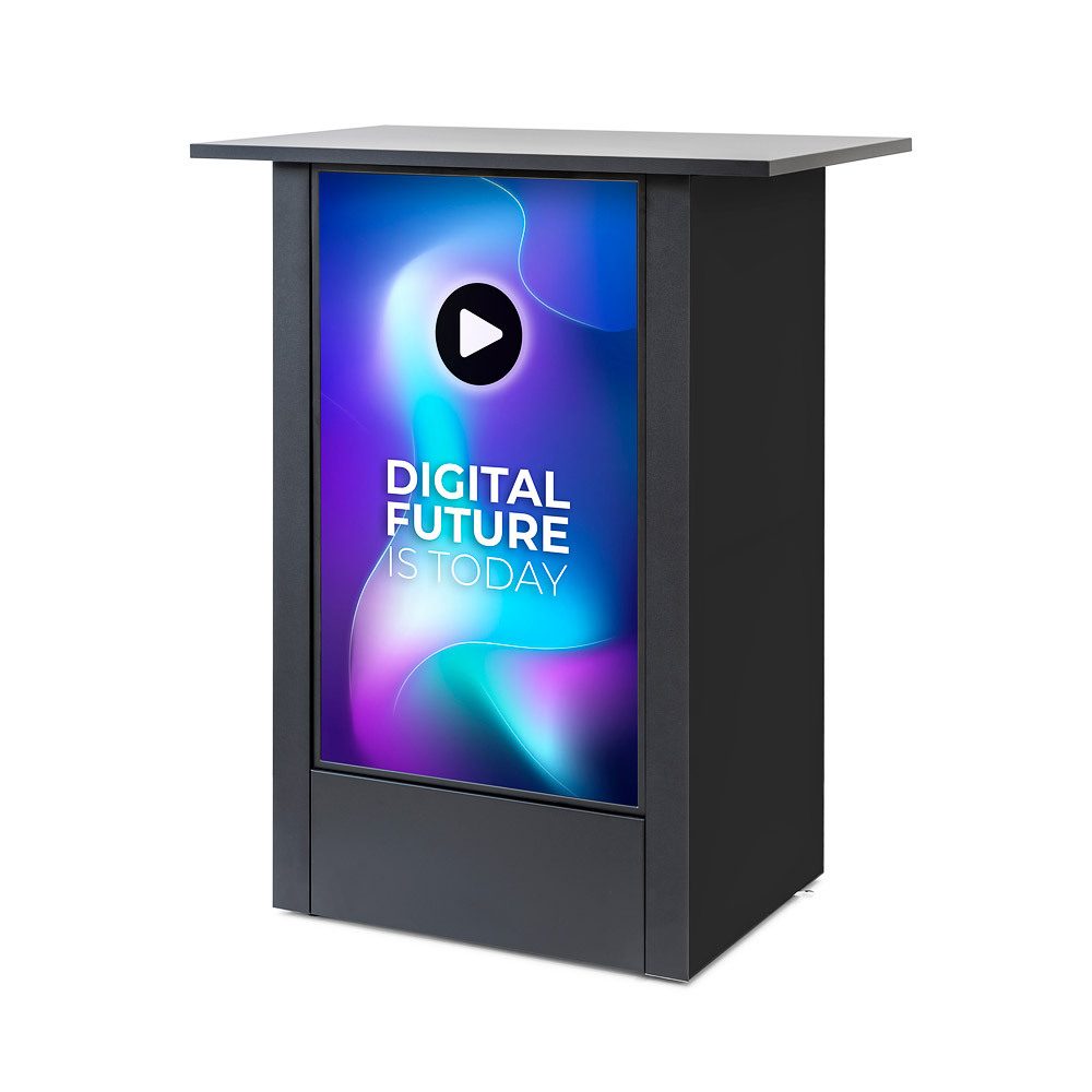Digital Counter Futuro Vertikal mit 32" Samsung-Bildschirm, Showdown Displays