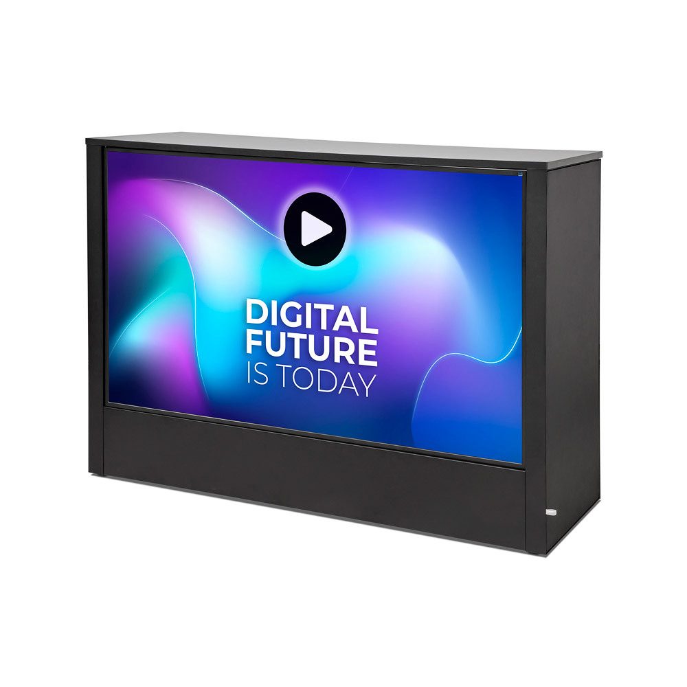 Digital Counter Futuro mit 55" Samsung-Bildschirm, Showdown Displays