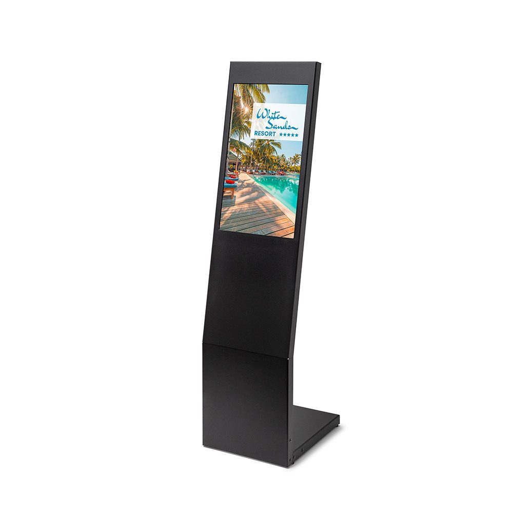 Digital Signage L-Stand 24" Schwarz mit Samsung Bildschirm, Showdown Displays