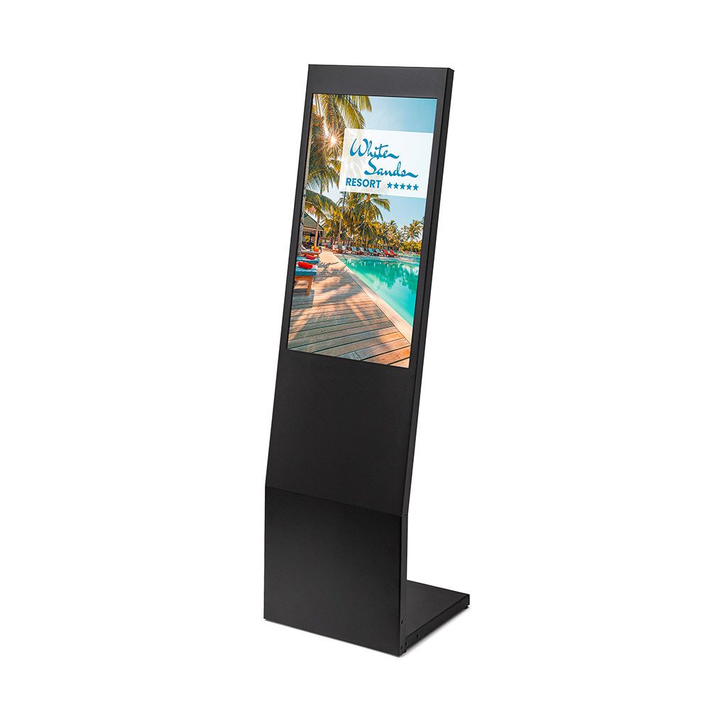 Digital Signage L-Stand 32" Schwarz mit Samsung Bildschirm, Showdown Displays