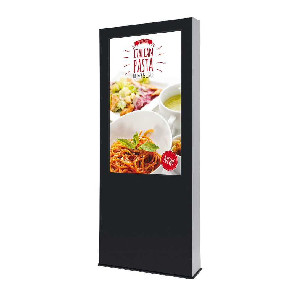 Digitale Outdoor Stele 55" mit Samsung-Bildschirm, Showdown Displays