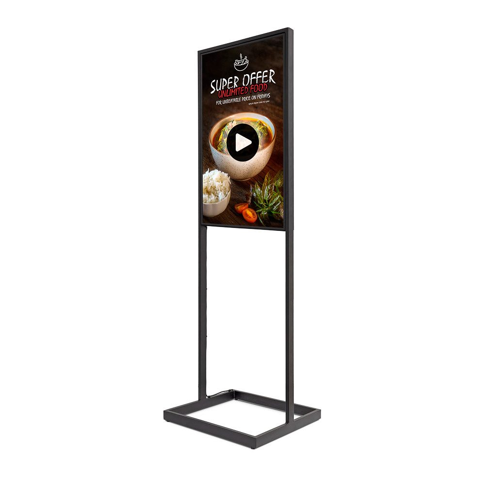 Digitale Infostele Sky mit 43" Samsung-Bildschirm, Showdown Displays