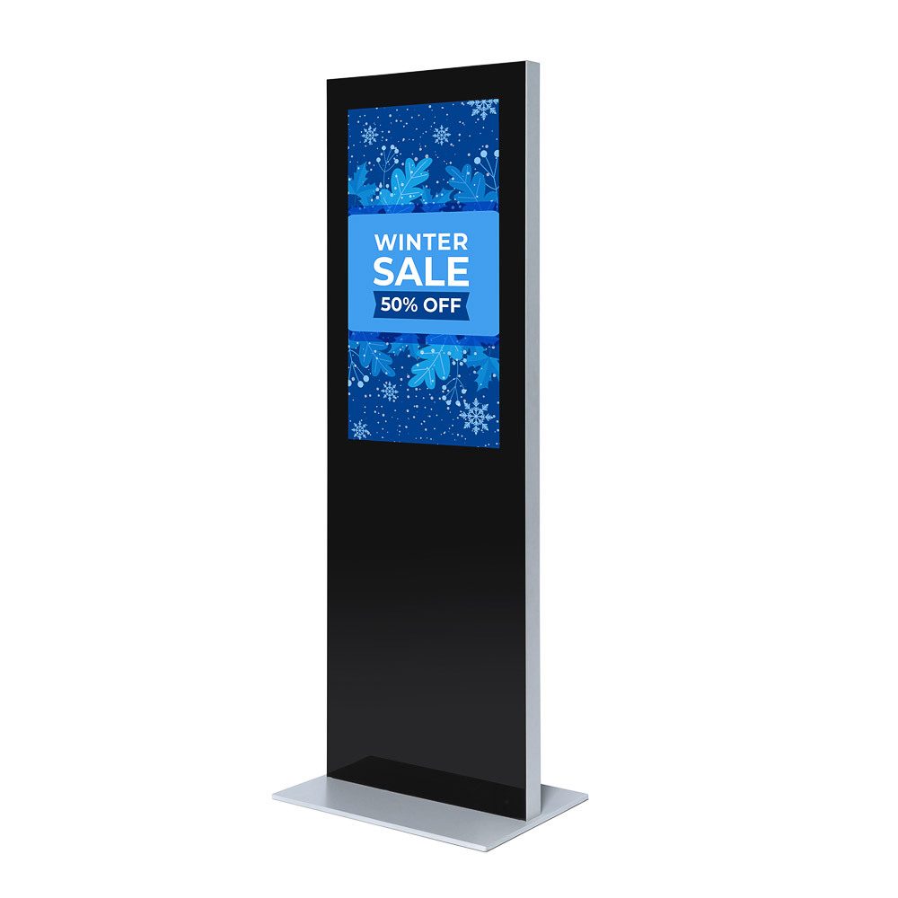 Digitale Infostele Slim 43" Gehäuse, Showdown Displays