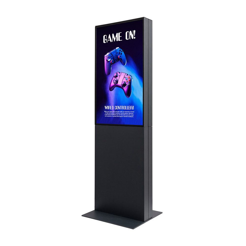 Digitale Smart Line Infostele doppelseitig 43" mit Samsung-Bildschirm, Showdown Displays