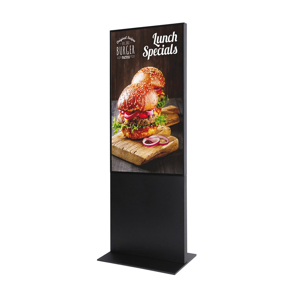 Smart Line Digitale Infostele mit 55" Samsung-Bildschirm Schwarz, Showdown Displays