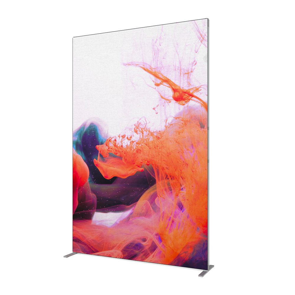 FlexFrame Wand Set 150 x 230 cm Silber (inkl. Extension Set 30 cm)