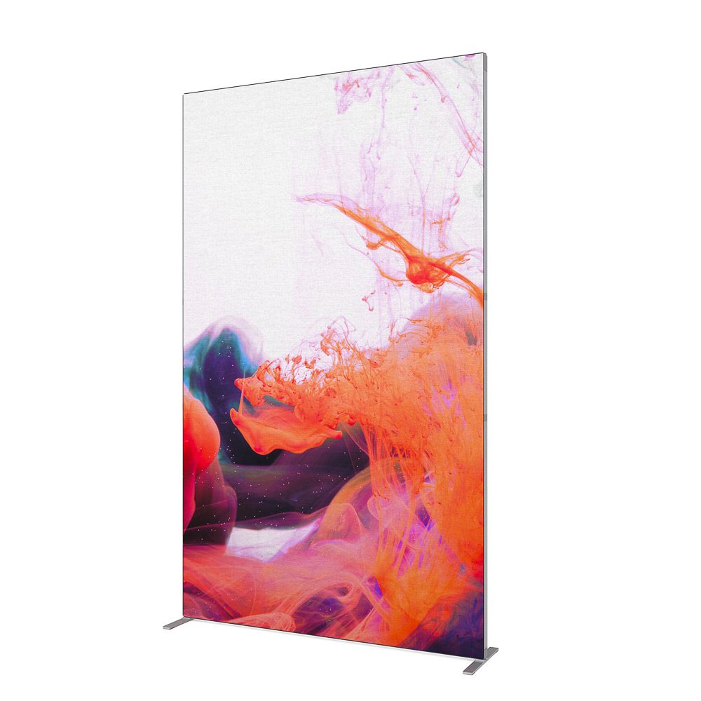 FlexFrame Wand Set 150 x 250 cm Silber (inkl. Extension Set 50 cm)