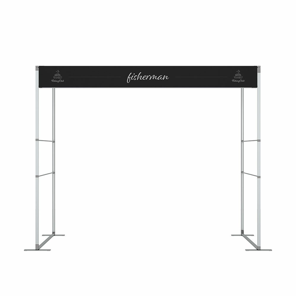 FlexFrame Banner 300 x 30 cm Silber