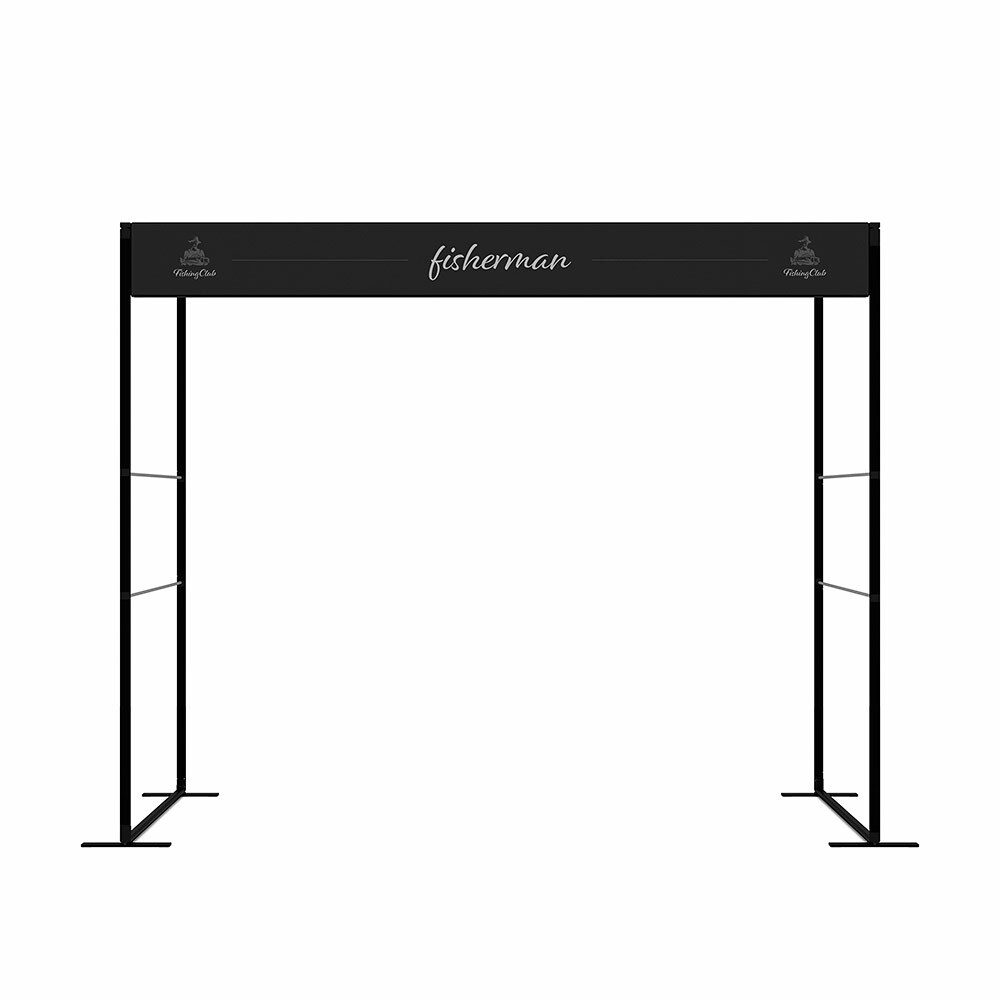FlexFrame Banner 300 x 30 cm Schwarz