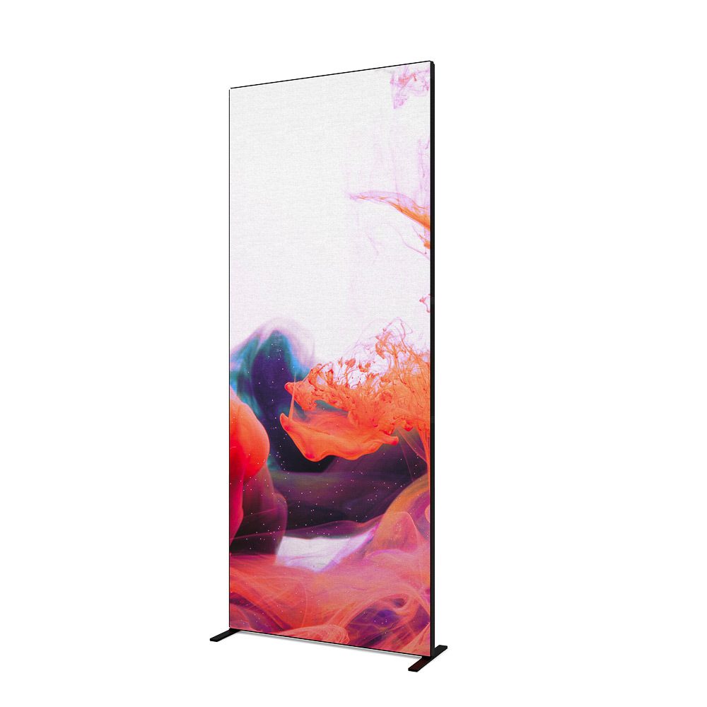FlexFrame Wand Set 100 x 250 cm Schwarz (inkl. Extension Set 50 cm)