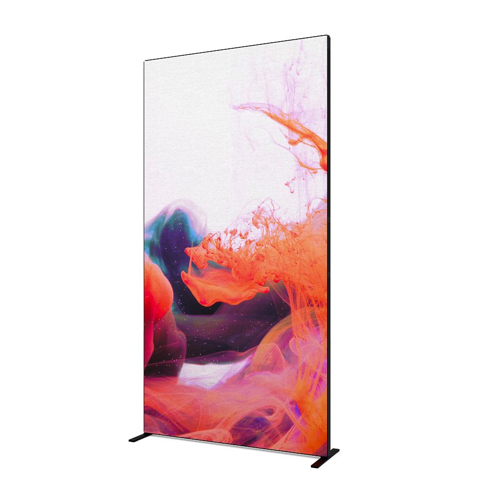 FlexFrame Wand Set 120 x 230 cm Schwarz (inkl. Extension Set 30 cm)