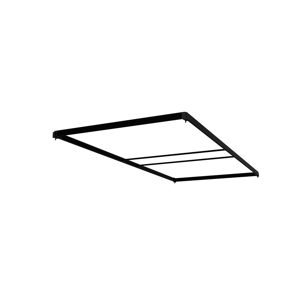 FlexFrame Dach 100 x 230 cm Schwarz (inkl. Extension Set 30 cm)