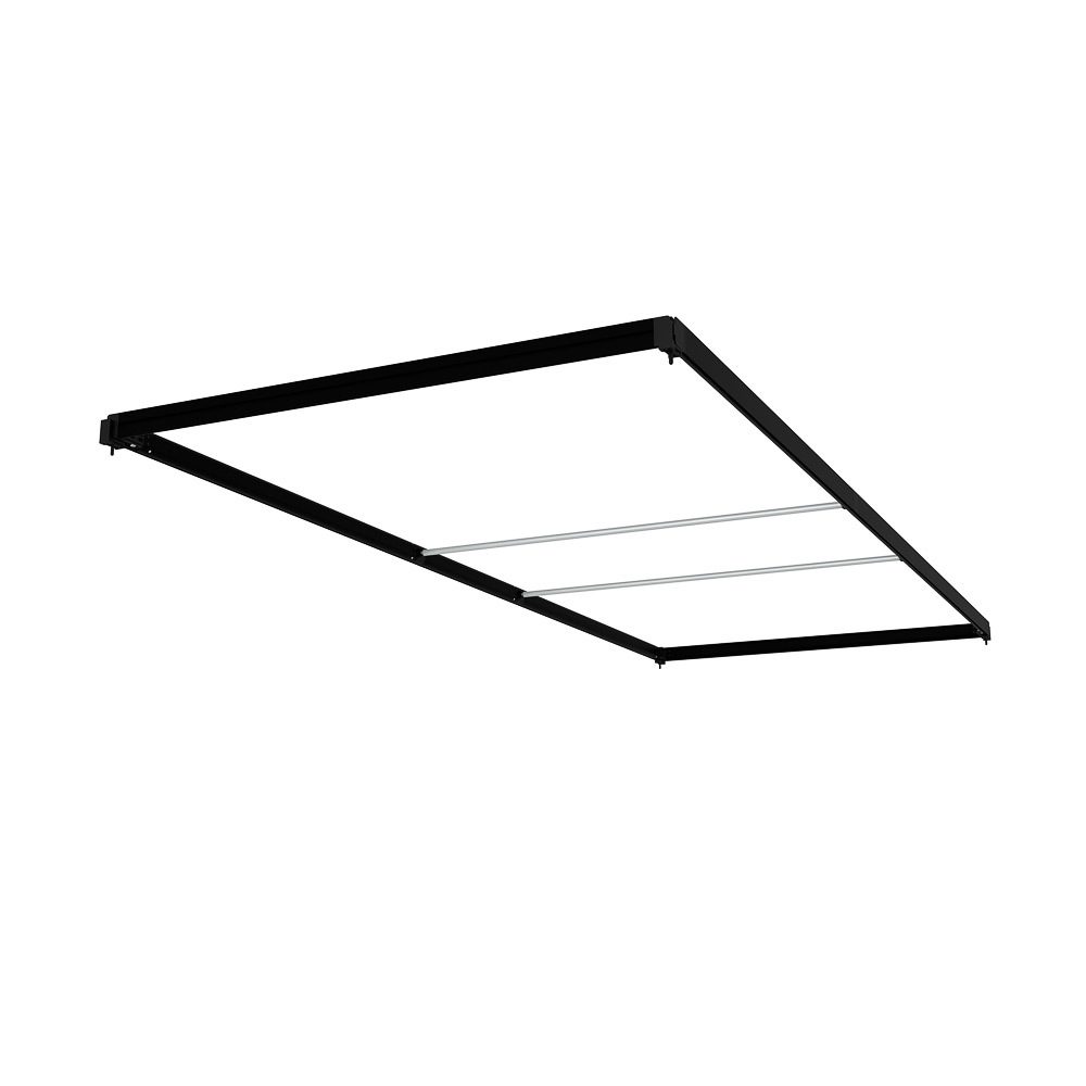 FlexFrame Dach 100 x 250 cm Schwarz (inkl. Extension Set 50 cm)
