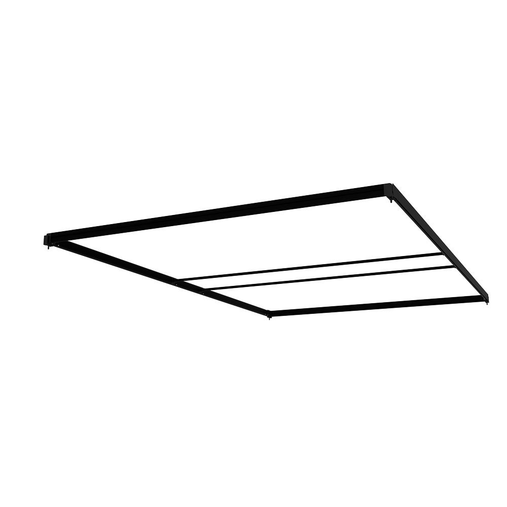 FlexFrame Dach 150 x 230 cm Schwarz (inkl. Extension Set 30 cm)