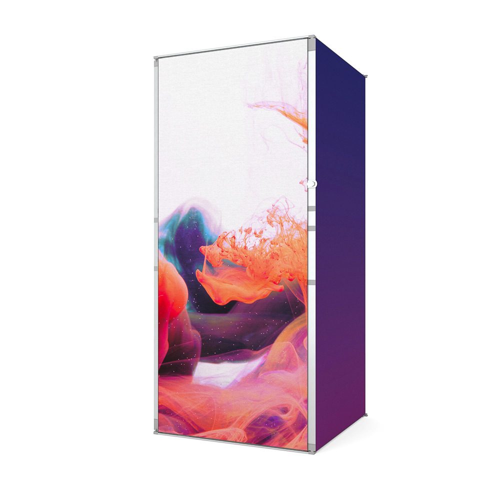 FlexFrame Stauraum Set 100 x 230 cm Silber (inkl. Extension Set 30 cm)