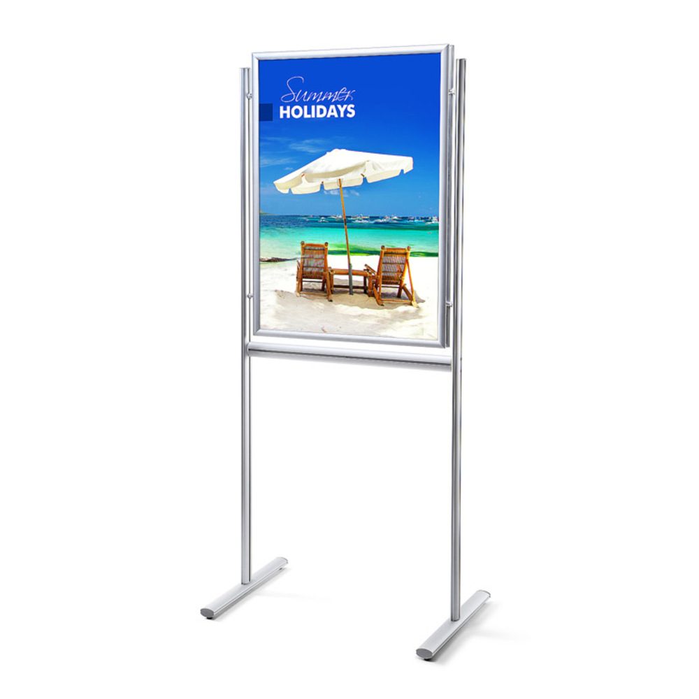 Infoboard Gehrung 700 x 1000 mm doppelseitig, Showdown Displays