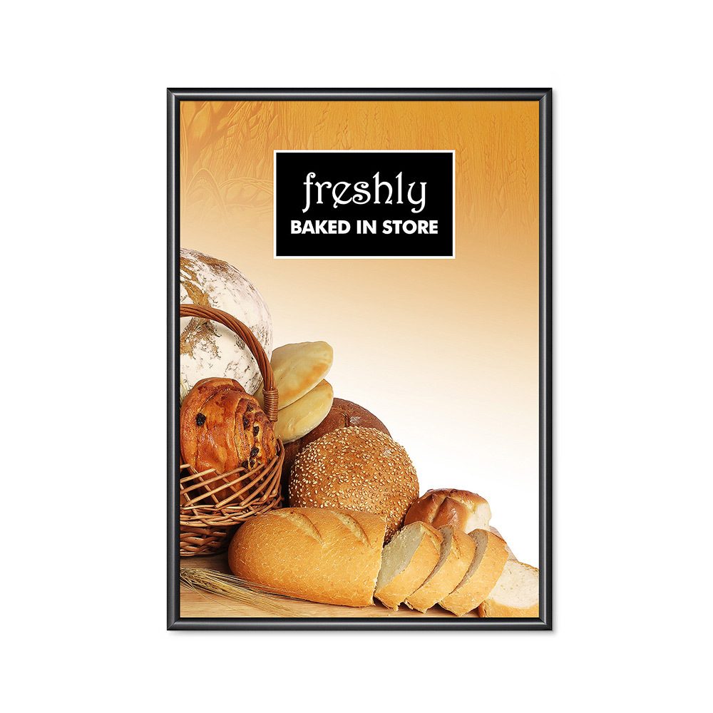 Klapprahmen 25 mm 70 x 100 cm schwarz, Showdown Displays