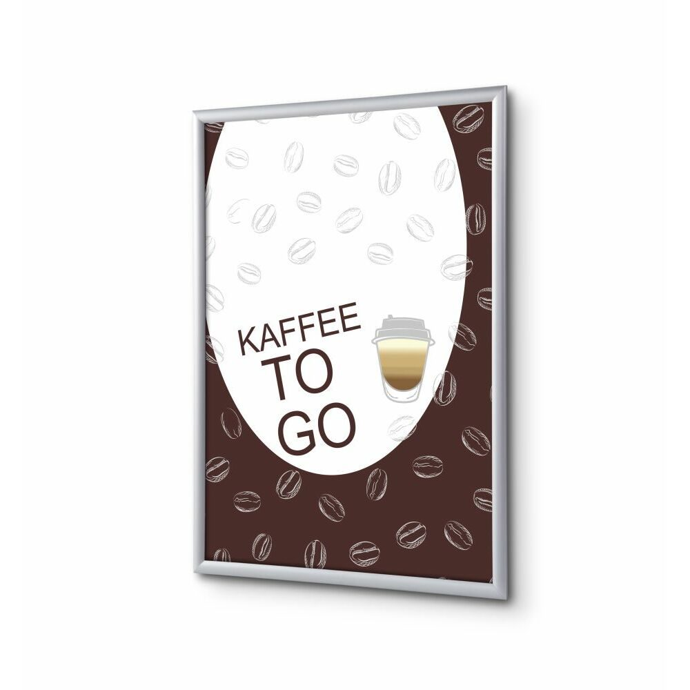 Klapprahmen A1 Komplettset Motiv „Kaffee To Go“ Deutsch, Showdown Displays