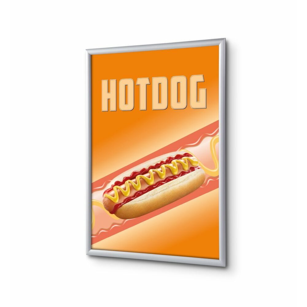 Klapprahmen A1 Komplettset Motiv „Hot Dog“ Englisch, Showdown Displays