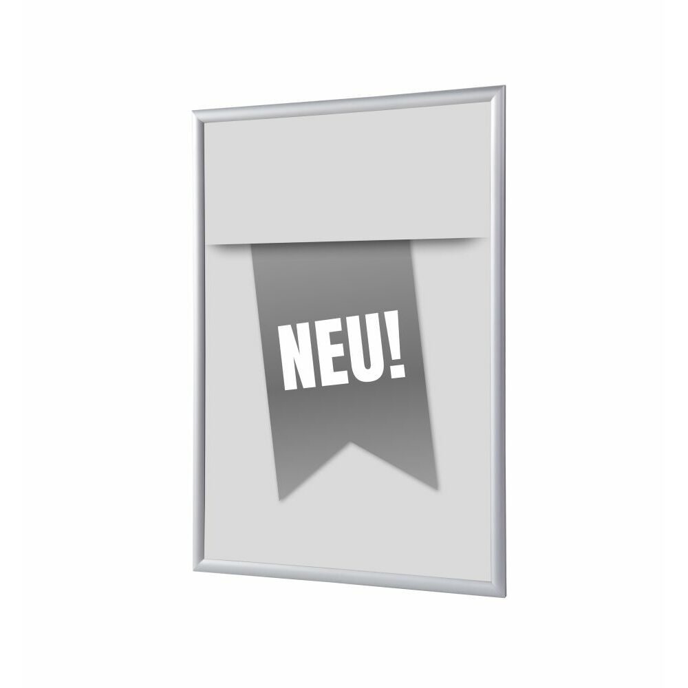 Klapprahmen A1 Komplettset Motiv „Neu“ Grau Deutsch, Showdown Displays