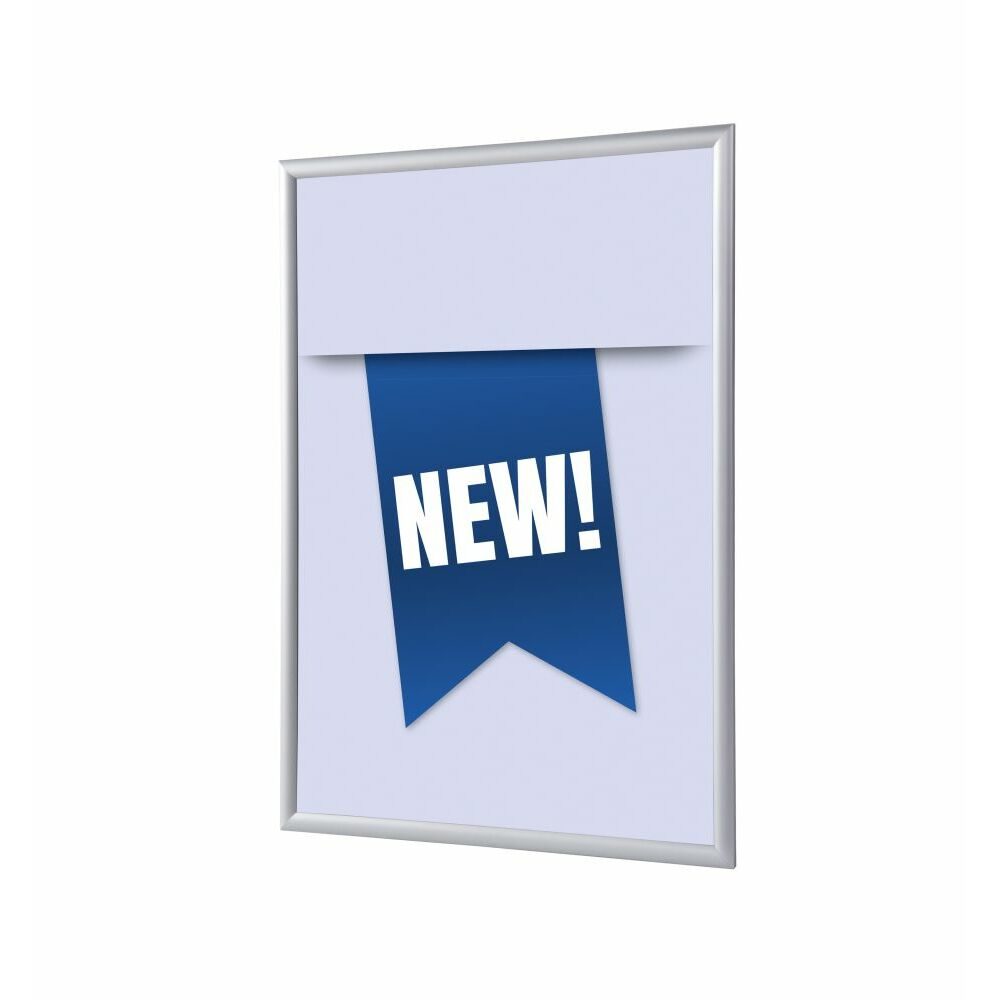 Klapprahmen A1 Komplettset Motiv „Neu“ Blau Englisch, Showdown Displays