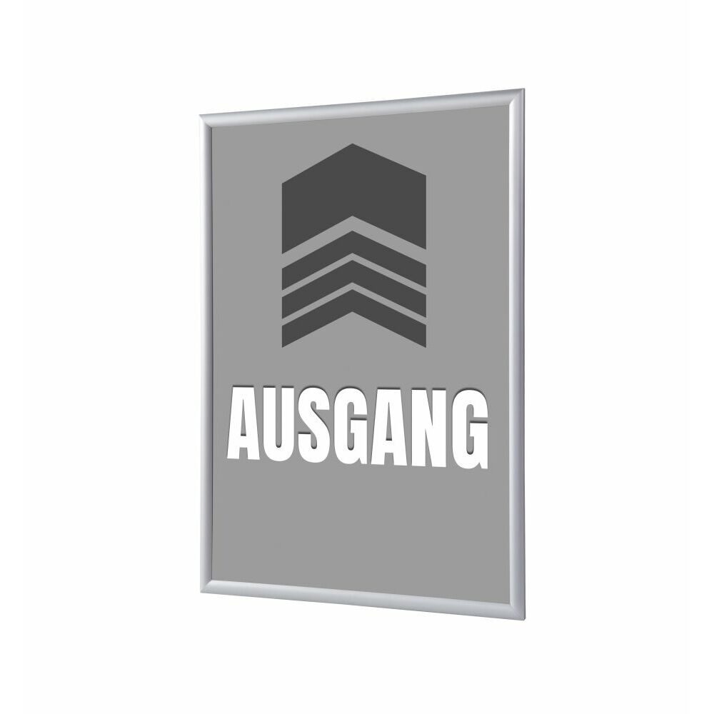 Klapprahmen A1 Komplettset Motiv „Ausgang“ Grau Deutsch, Showdown Displays