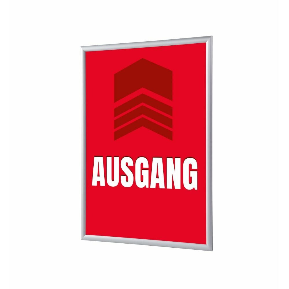 Klapprahmen A1 Komplettset Motiv „Ausgang“ Rot Deutsch, Showdown Displays