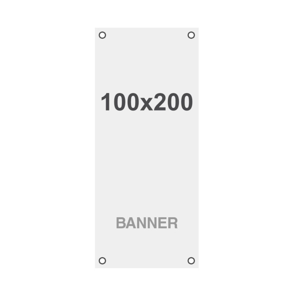 Latex Symbio frontlit 100 x 200 cm matt 510 g/m²- 4x Lochhalterung, Showdown Displays
