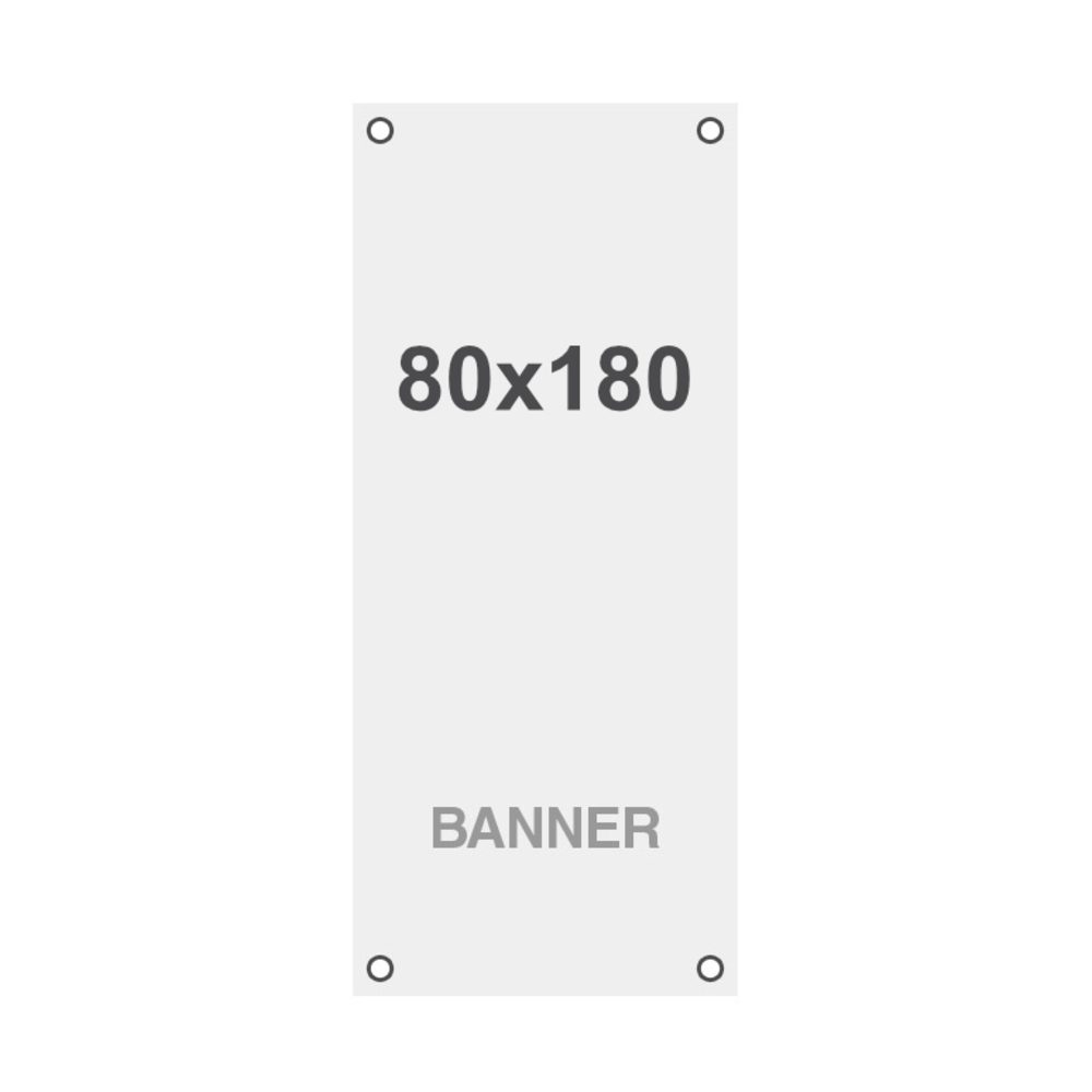 Latex Symbio frontlit 80 x 180 cm matt 510 g/m²- 4x Lochhalterung, Showdown Displays