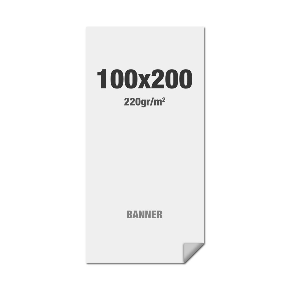 Premium Banner Standard Multi Layer PP Folie 220 g/m² matte Oberfläche 1000 x 2000 mm, Showdown Displays